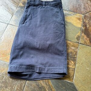 Nautica Men's Navy Blue Flat Front Shorts